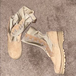 Vibram Tan Hightop Duty Boots